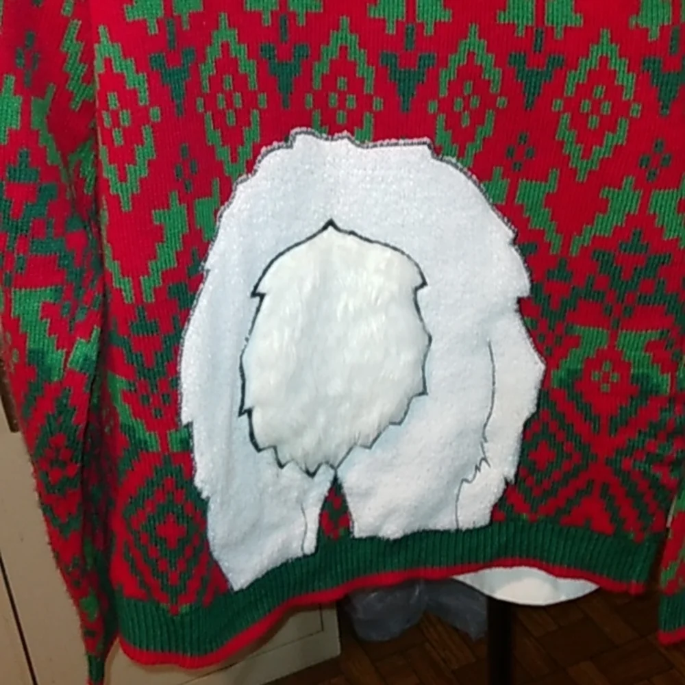 Holiday Time man's ugly sweater sz M